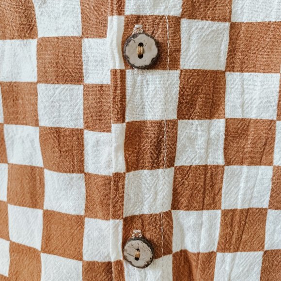 Sleeveless Checkered Jumpsuit - Never Worn (18-24 Month/size 100) - Picture 5 of 6